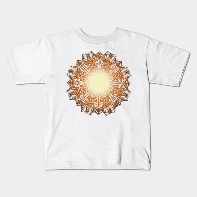 sand mandala Kids T-Shirt by Eikia